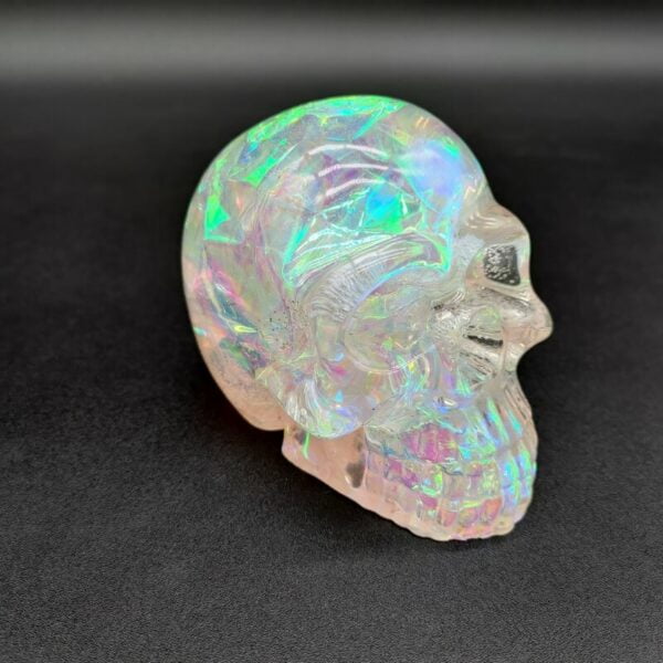 Skull résine époxy cristal holographique