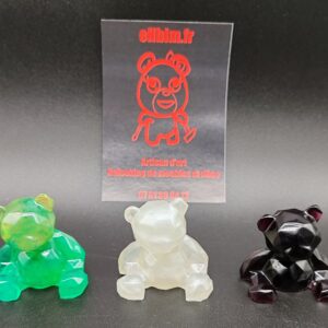 gamme-bear-ours-résine-epoxy-vert-violet-blanc