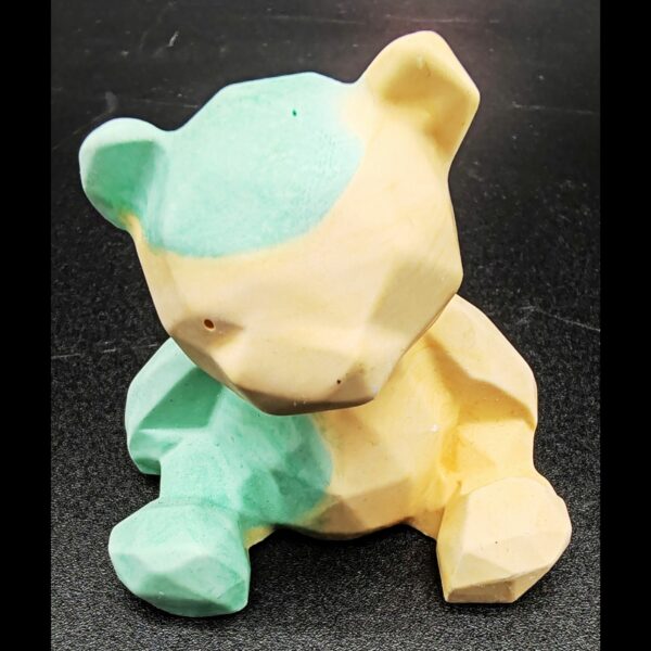 bear-ours-résine-minérale-vert-orange