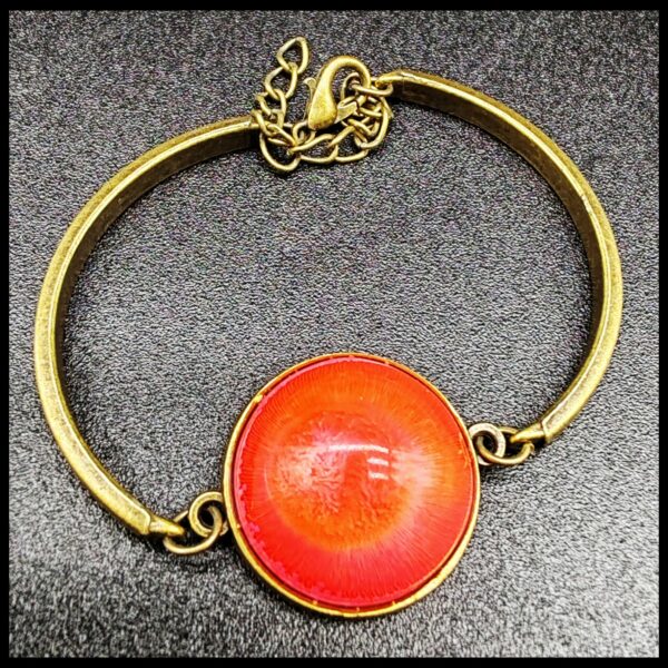 bracelet-résine-epoxy-orangé-cuivré