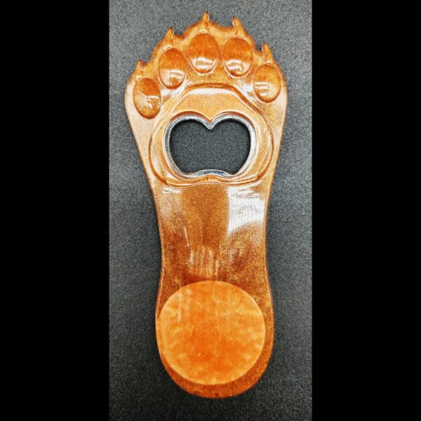 décapsuleur-patte-chat-résine-epoxy-orange