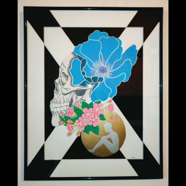 cadre-hitori-de-skull-solitude-fleur