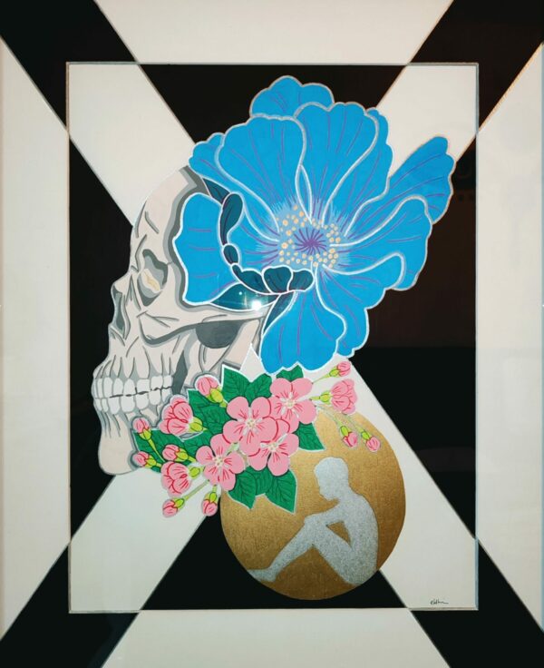 cadre-hitori-de-skull-solitude-fleur
